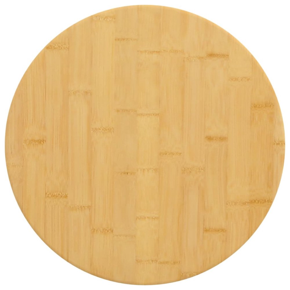 vidaXL Bordsskiva Ø50x2,5 cm bambu