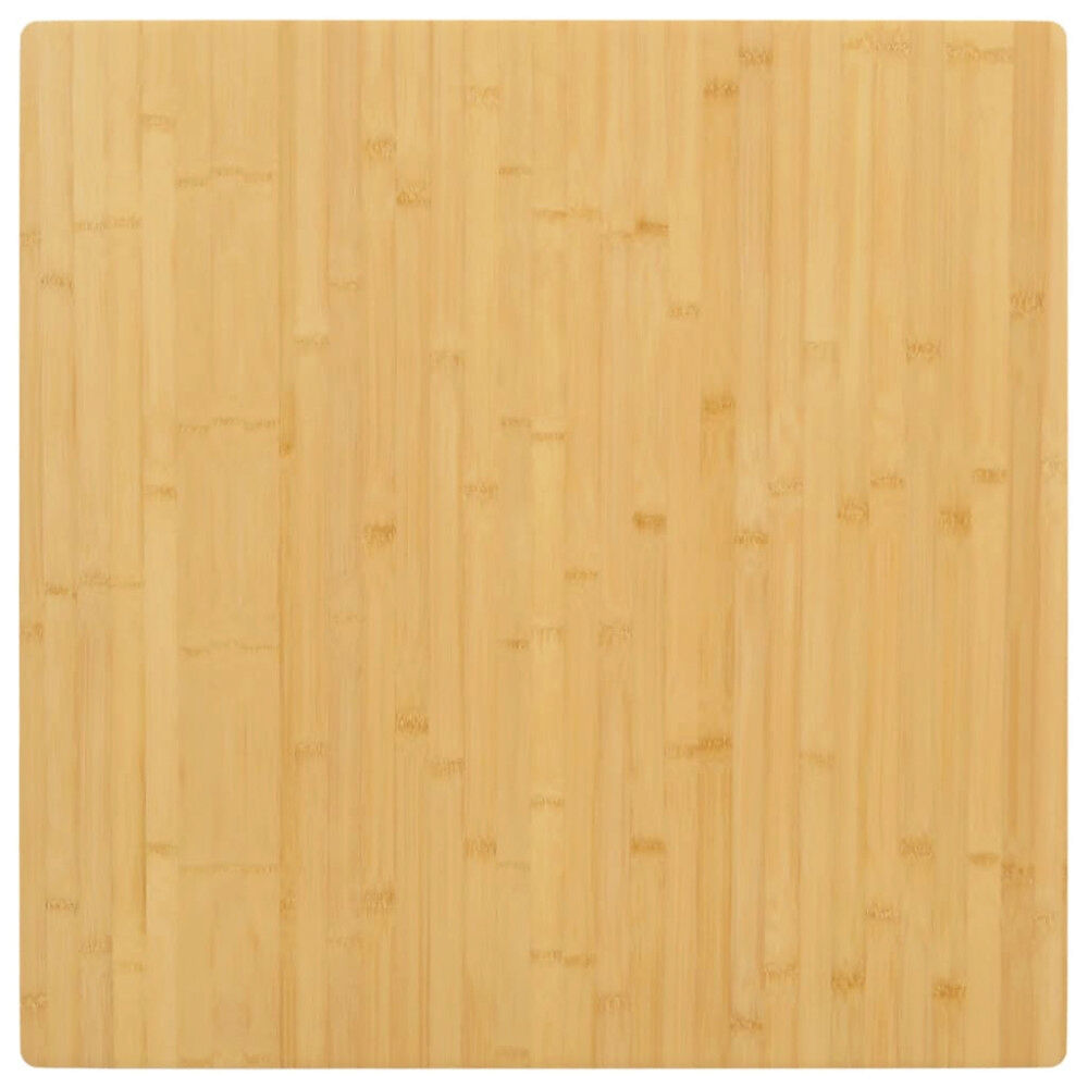 vidaXL Bordsskiva 80x80x2,5 cm bambu