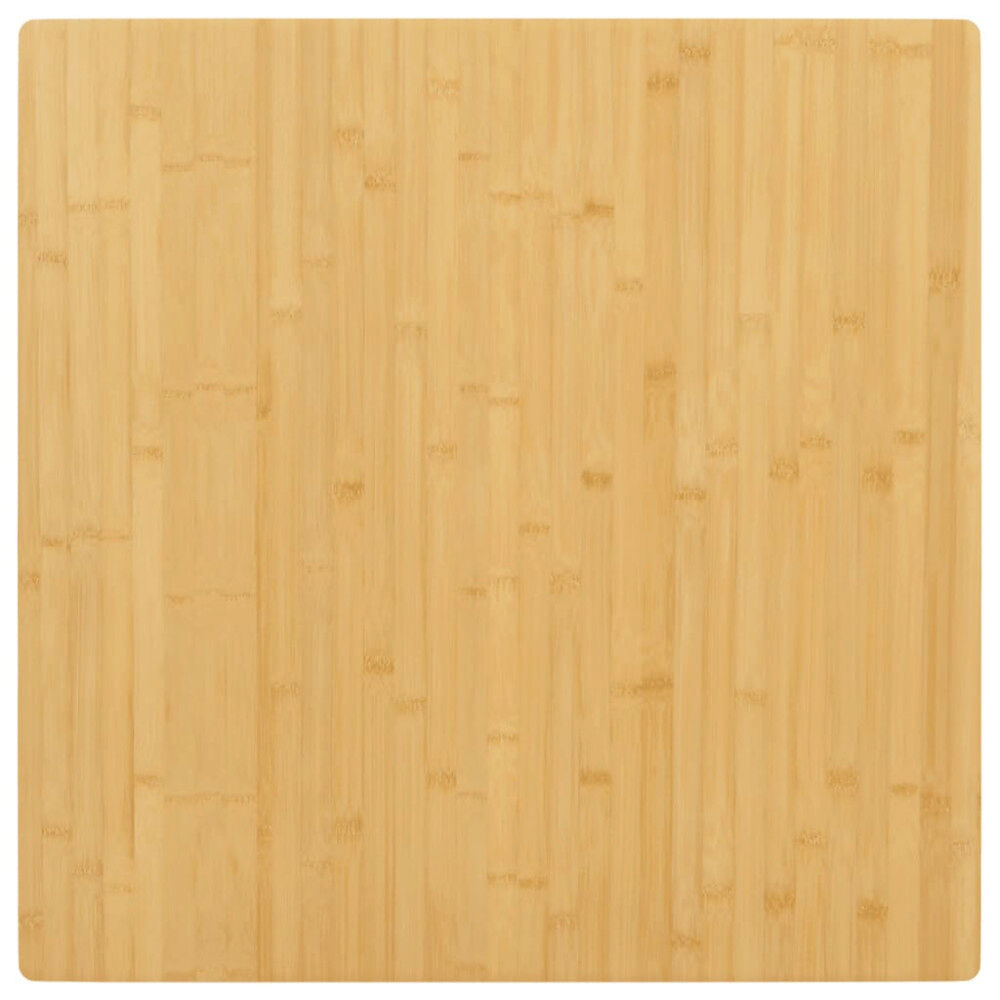 vidaXL Bordsskiva 90x90x2,5 cm bambu