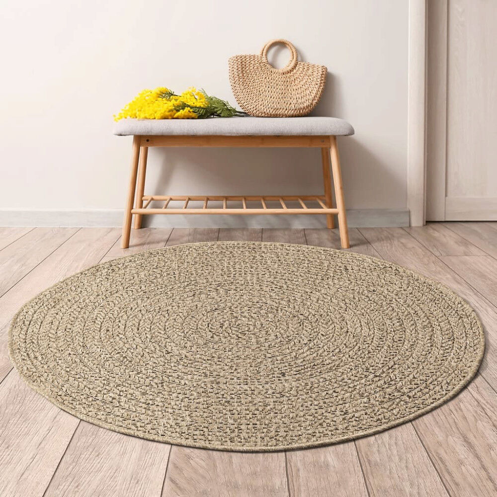vidaXL Matta ZIZUR 90 cm jutelook inomhus och utomhus
