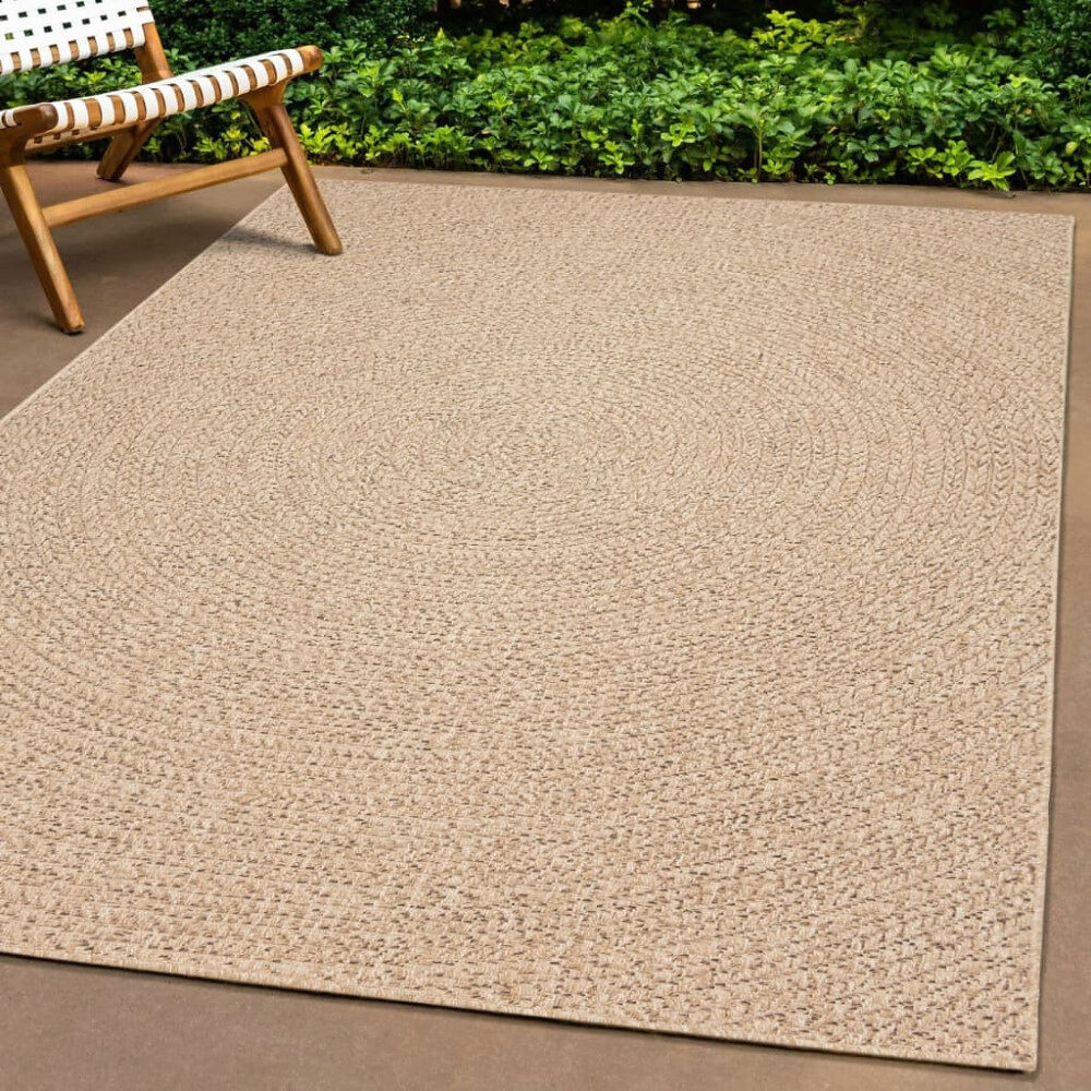 vidaXL Matta ZIZUR 140x200 cm jutelook inomhus och utomhus