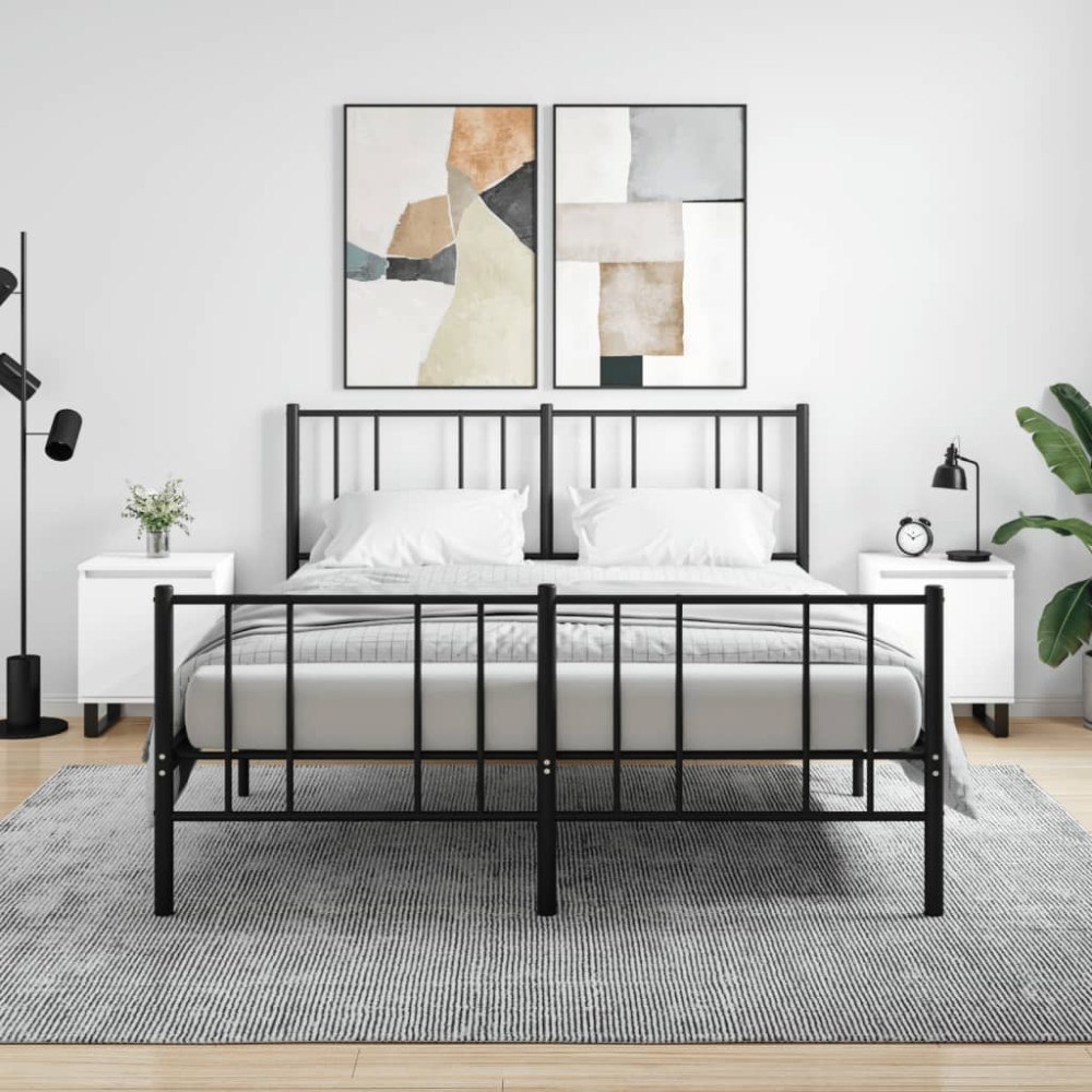 vidaXL Sängbord 2 st vit 40x30x50 cm konstruerat trä