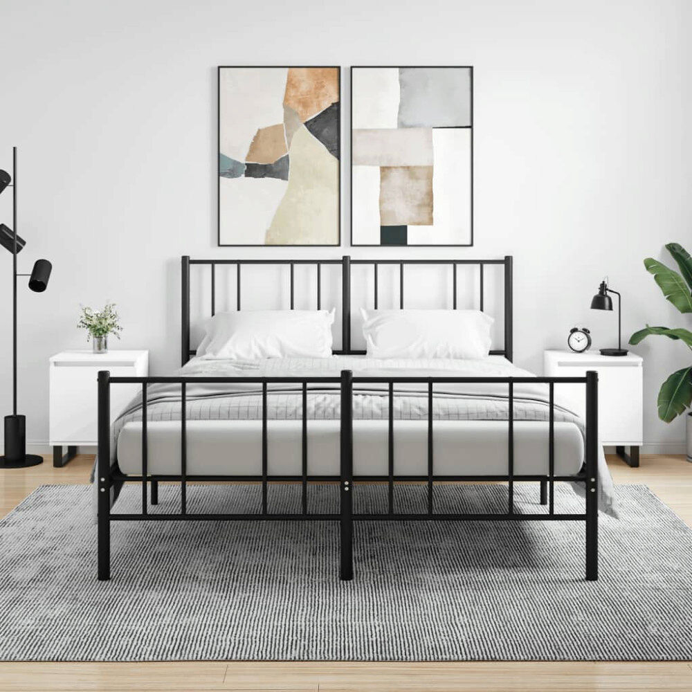 vidaXL Sängbord 2 st vit 40x30x50 cm konstruerat trä