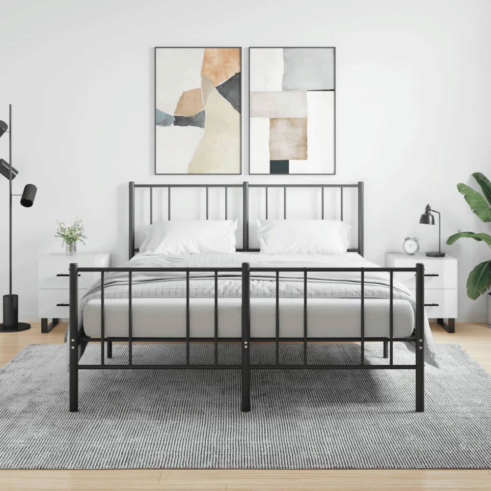 vidaXL Sängbord 2 st vit högglans 40x35x47,5 cm konstruerat trä