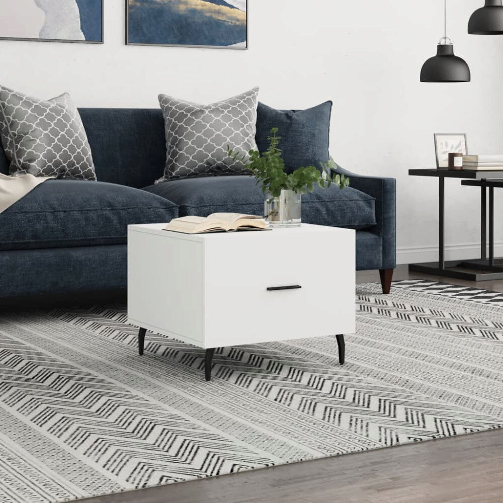 vidaXL Soffbord svart 50x50x40 cm konstruerat trä