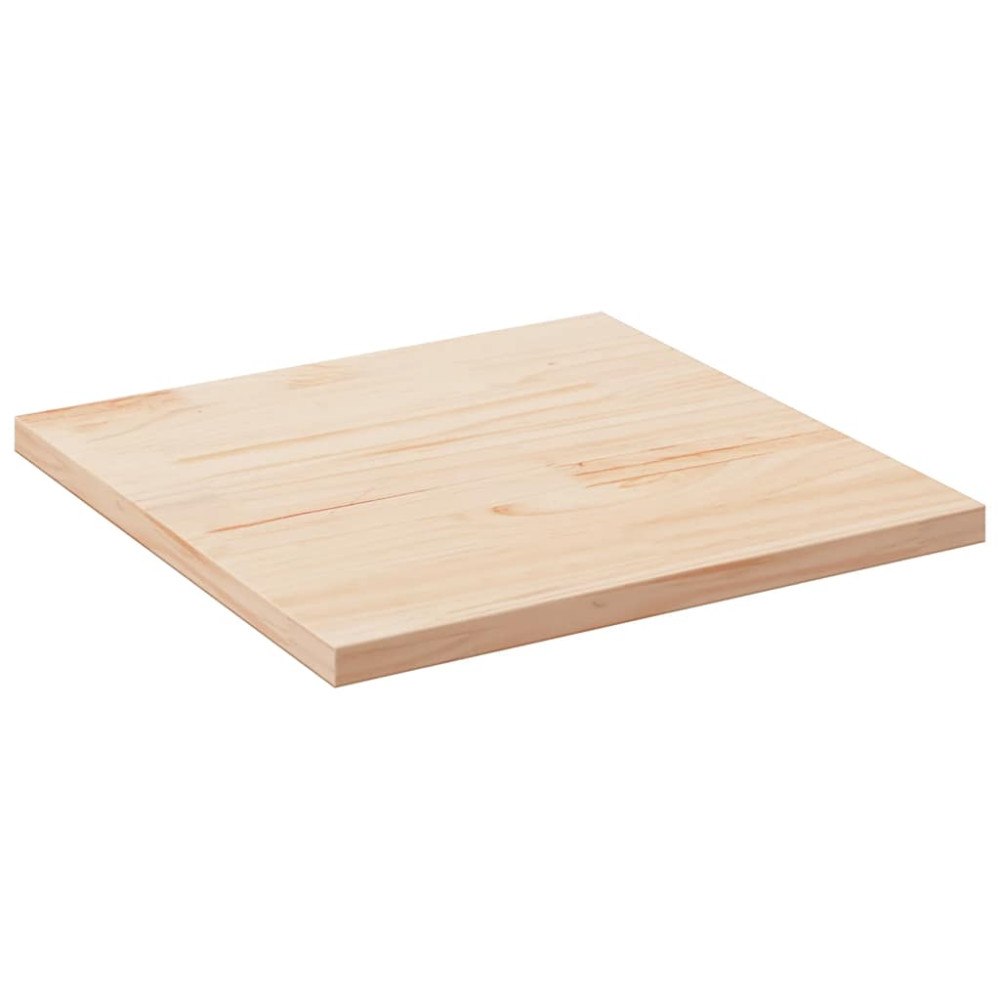 vidaXL Bordsskiva 80x80x2,5 cm massivt trä furu fyrkantig