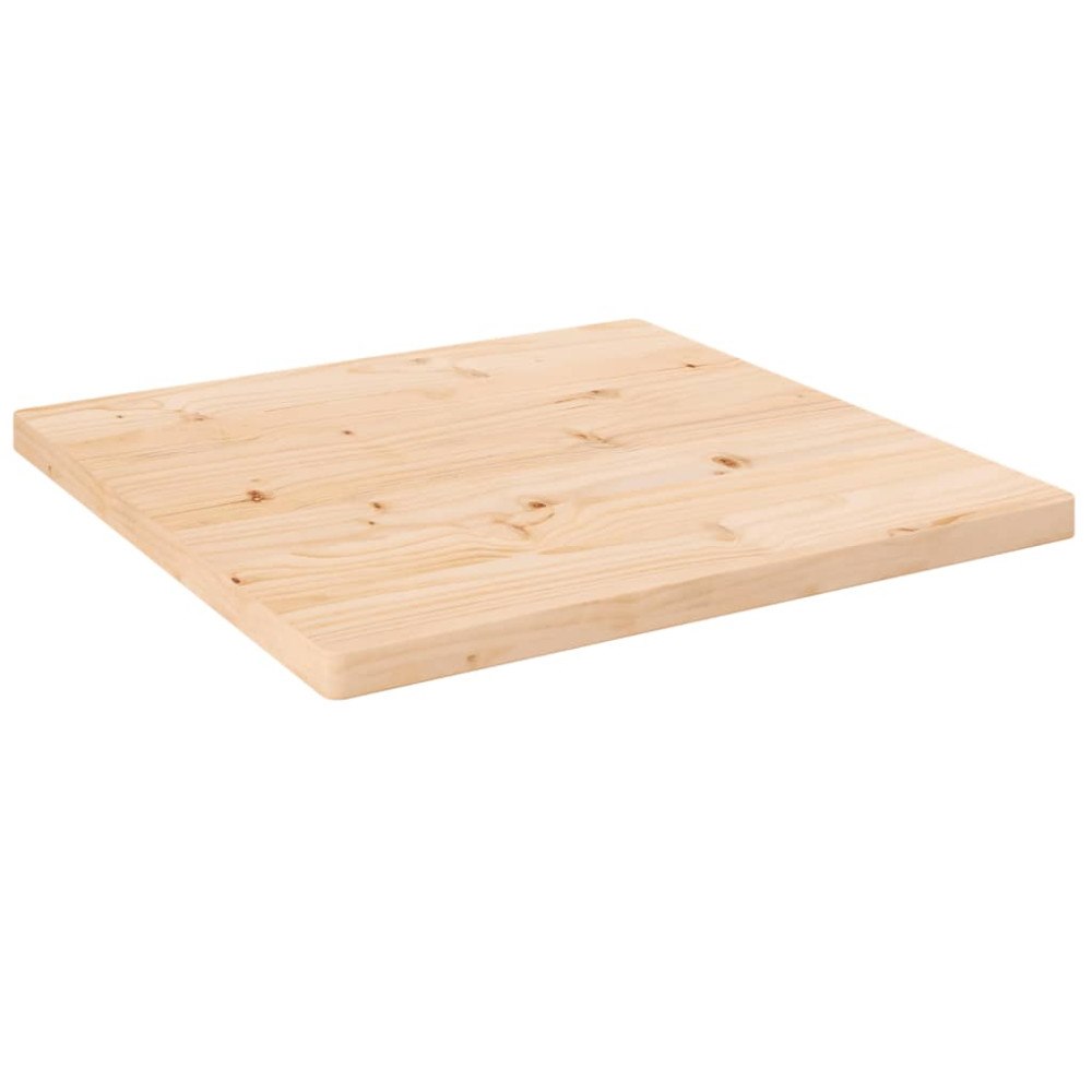 vidaXL Bordsskiva 50x50x2,5 cm massiv furu fyrkantig