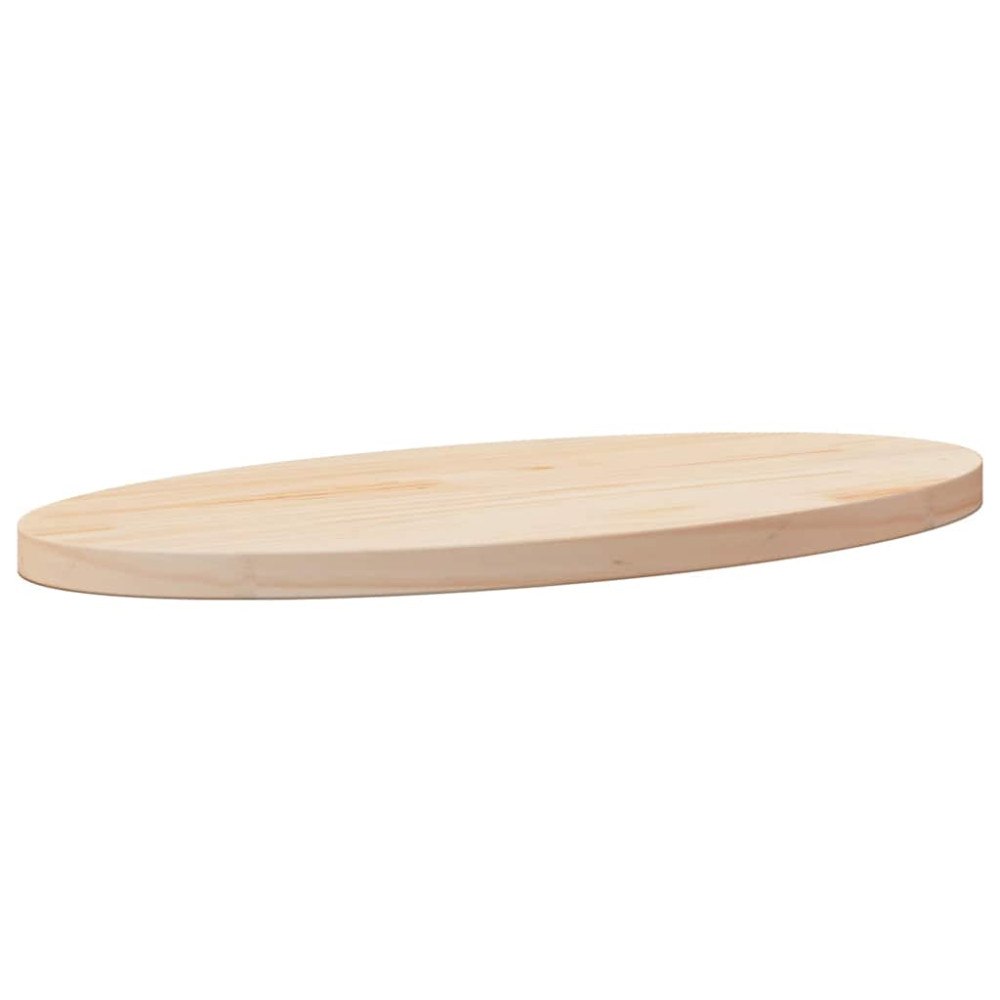 vidaXL Bordsskiva 60x30x2,5 cm oval massiv furu