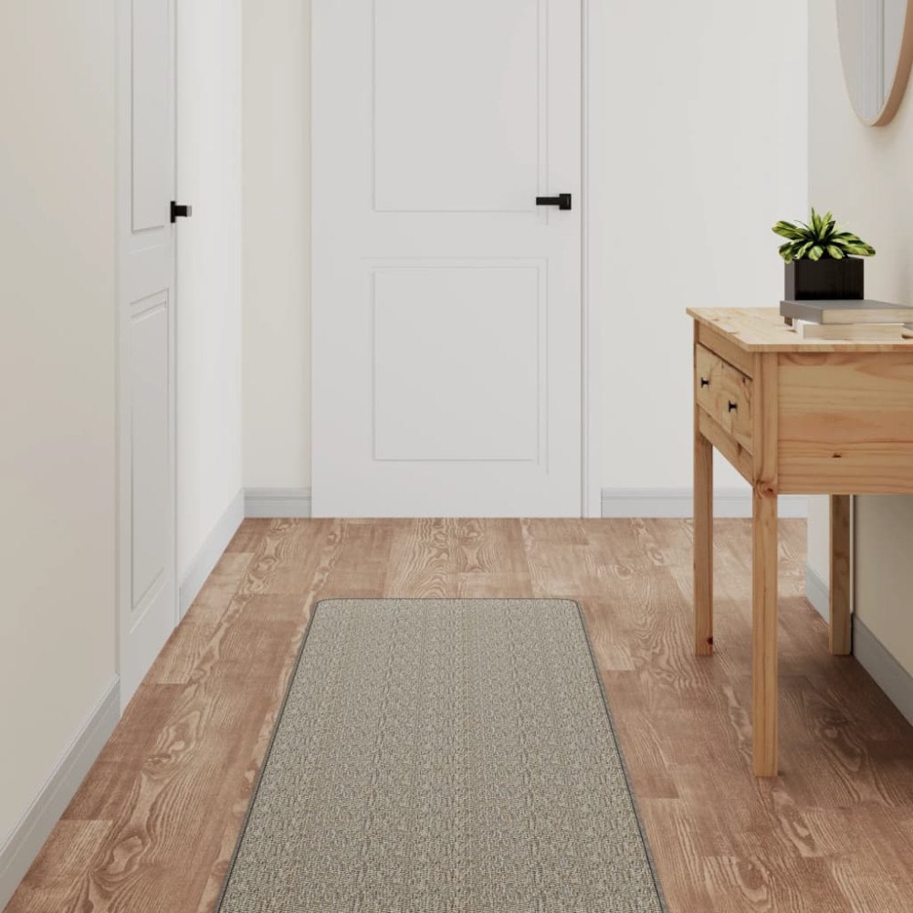 vidaXL Gångmatta sisallook platina 50x150 cm