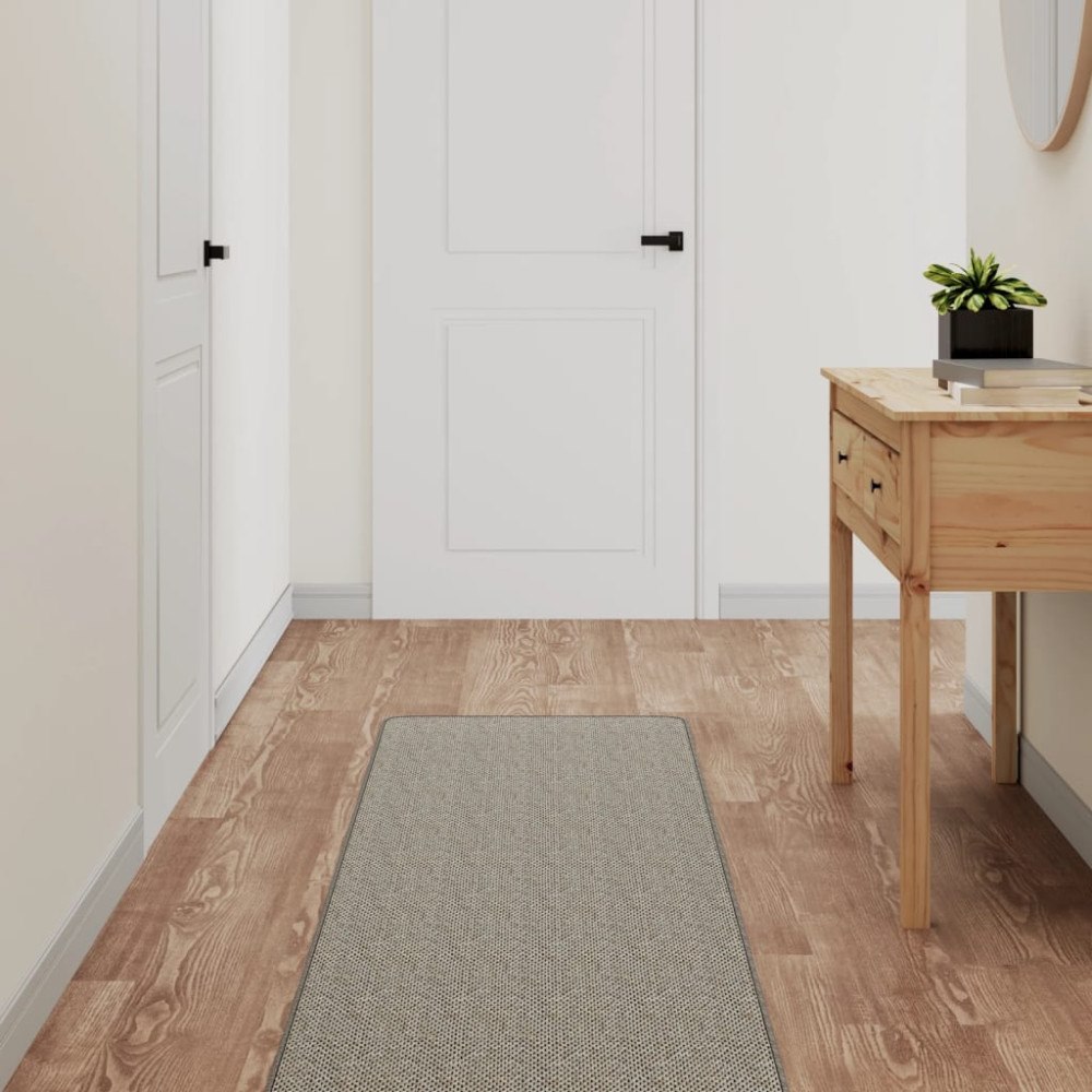 vidaXL Gångmatta sisallook platina 50x250 cm