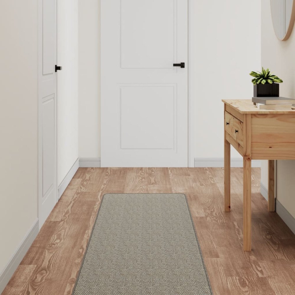 vidaXL Gångmatta sisallook platina 50x300 cm