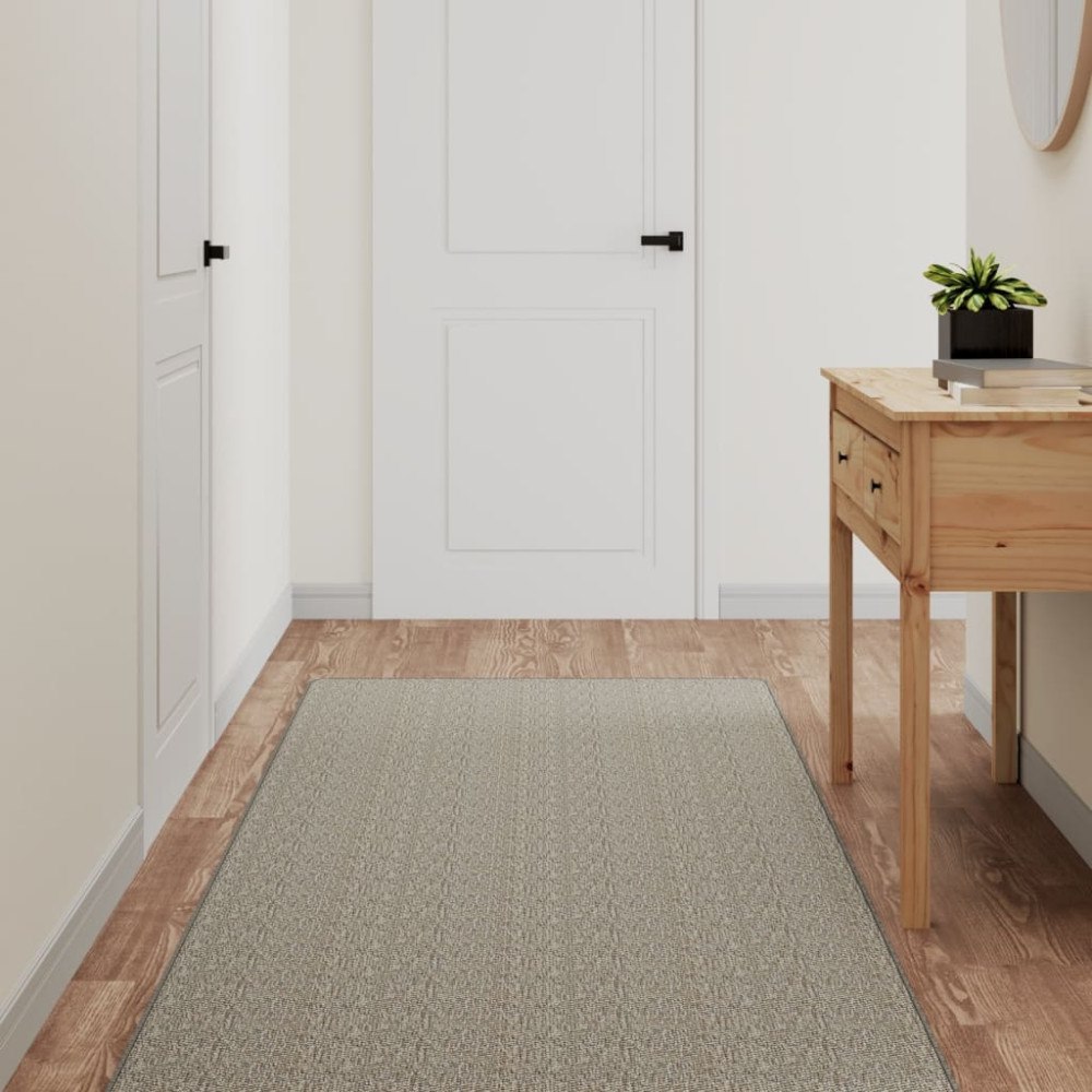vidaXL Gångmatta sisallook platina 80x300 cm