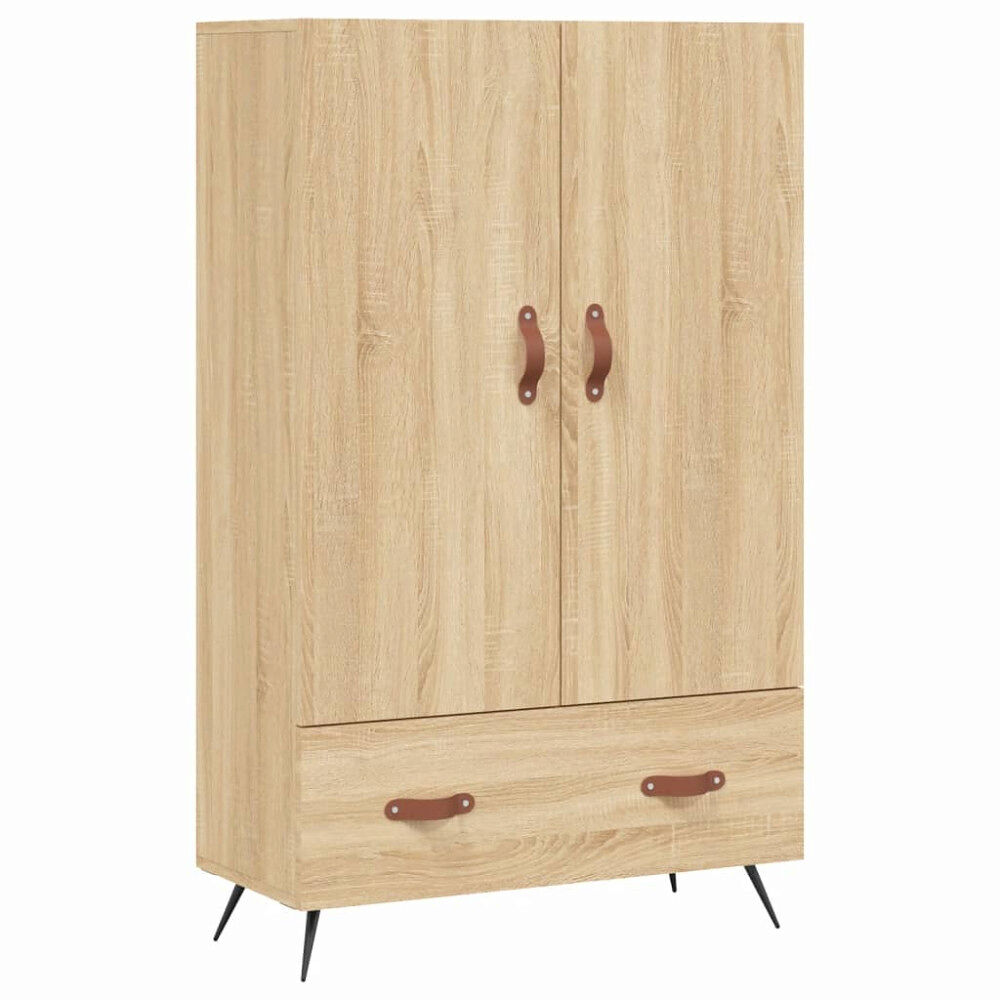 vidaXL Högskåp sonoma-ek 69,5x31x115 cm konstruerat trä
