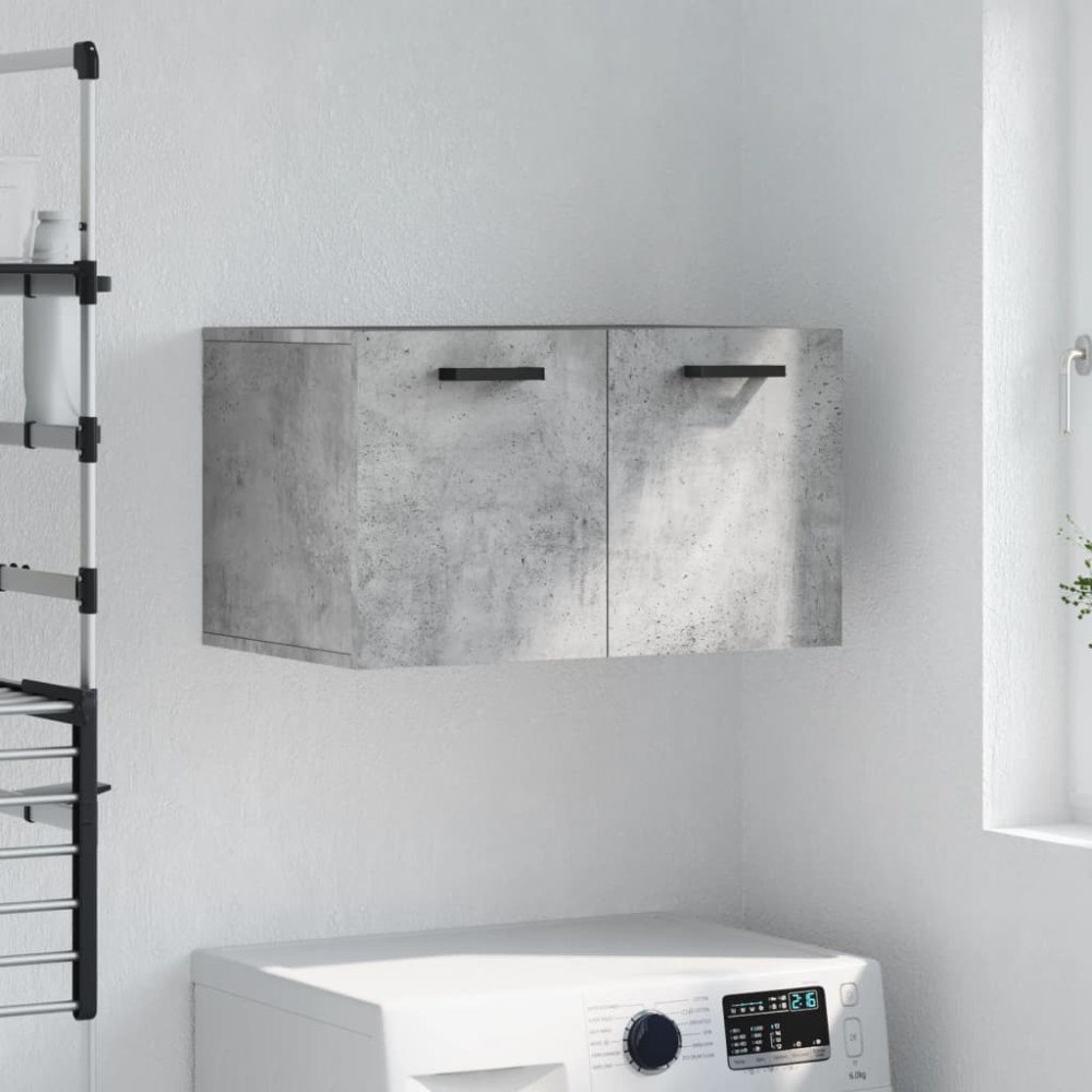 vidaXL Väggskåp betonggrå 60x36,5x35 cm konstruerat trä