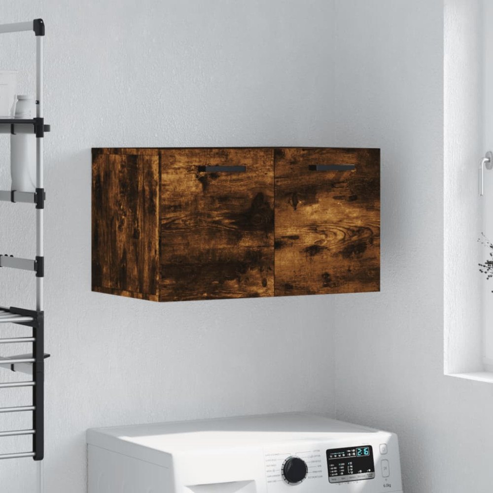 vidaXL Väggskåp rökfärgad ek 60x36,5x35 cm konstruerat trä