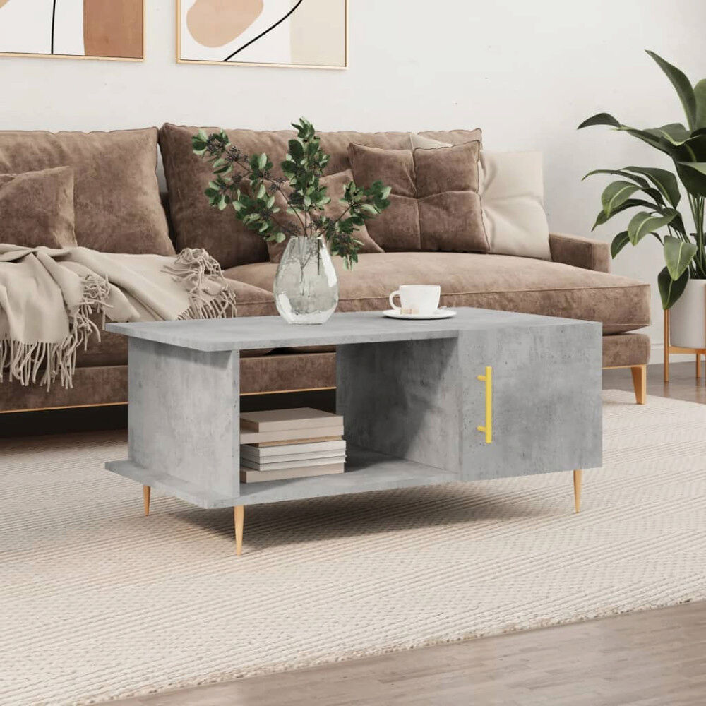 vidaXL Soffbord betonggrå 90x50x40 cm konstruerat trä