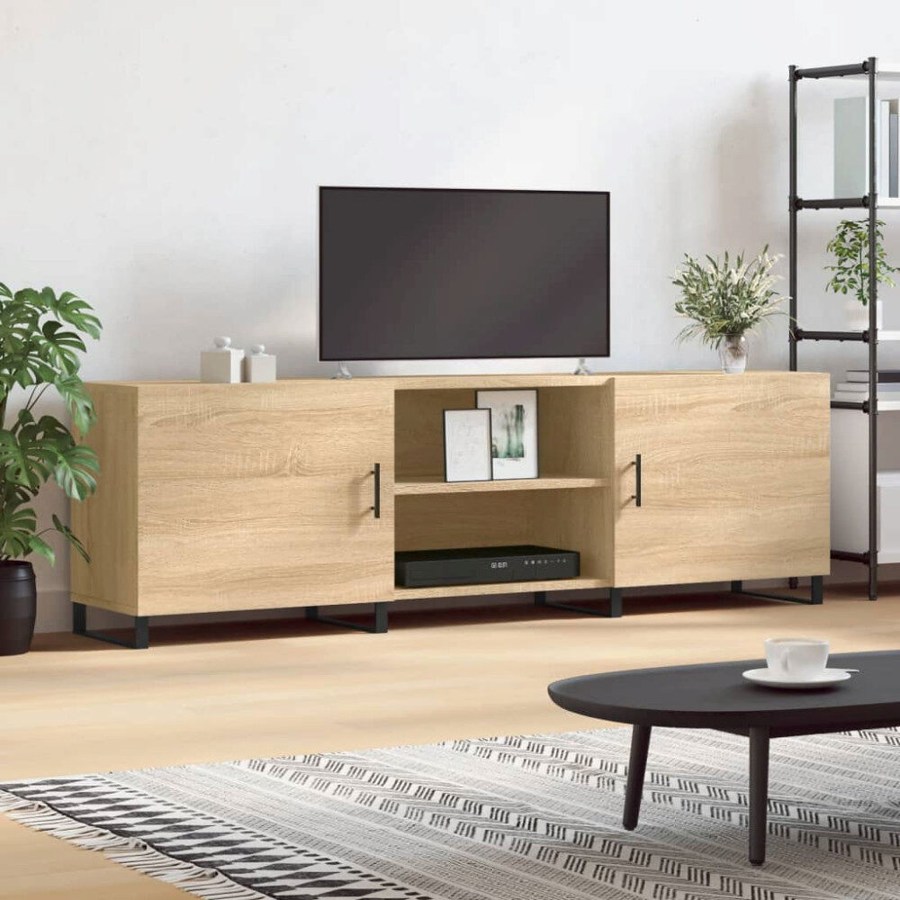 vidaXL Tv-bänk sonoma ek 150x30x50 cm konstruerat trä