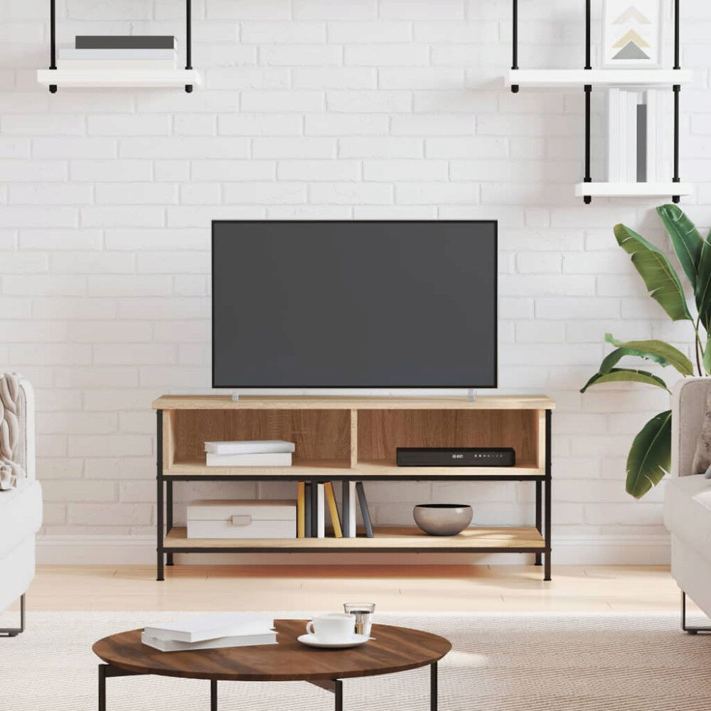 vidaXL TV-skåp Sonoma ek 100x35x45 cm konstruerat trä