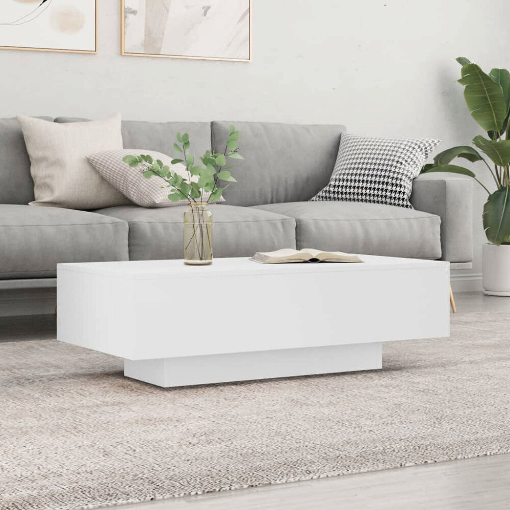vidaXL Soffbord vit 100x49,5x31 cm konstruerat trä