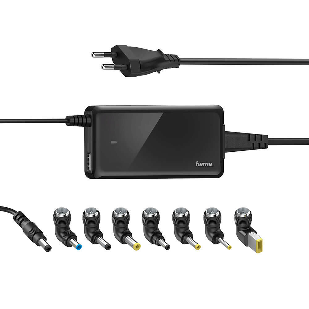 Hama Nätdel Notebook Universal 100-240V 19V/65W 8x Adapter