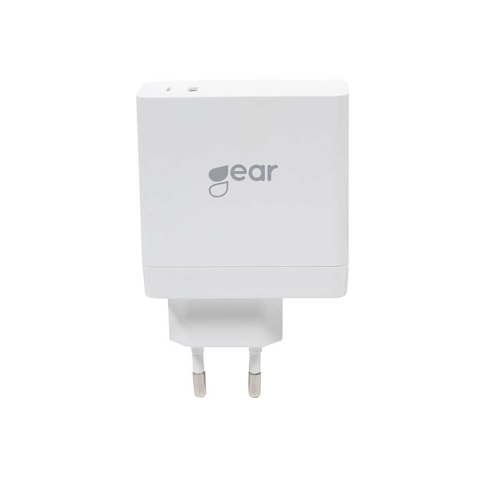 GEAR Laddare 220V 1xUSB-C PD 45W Vit