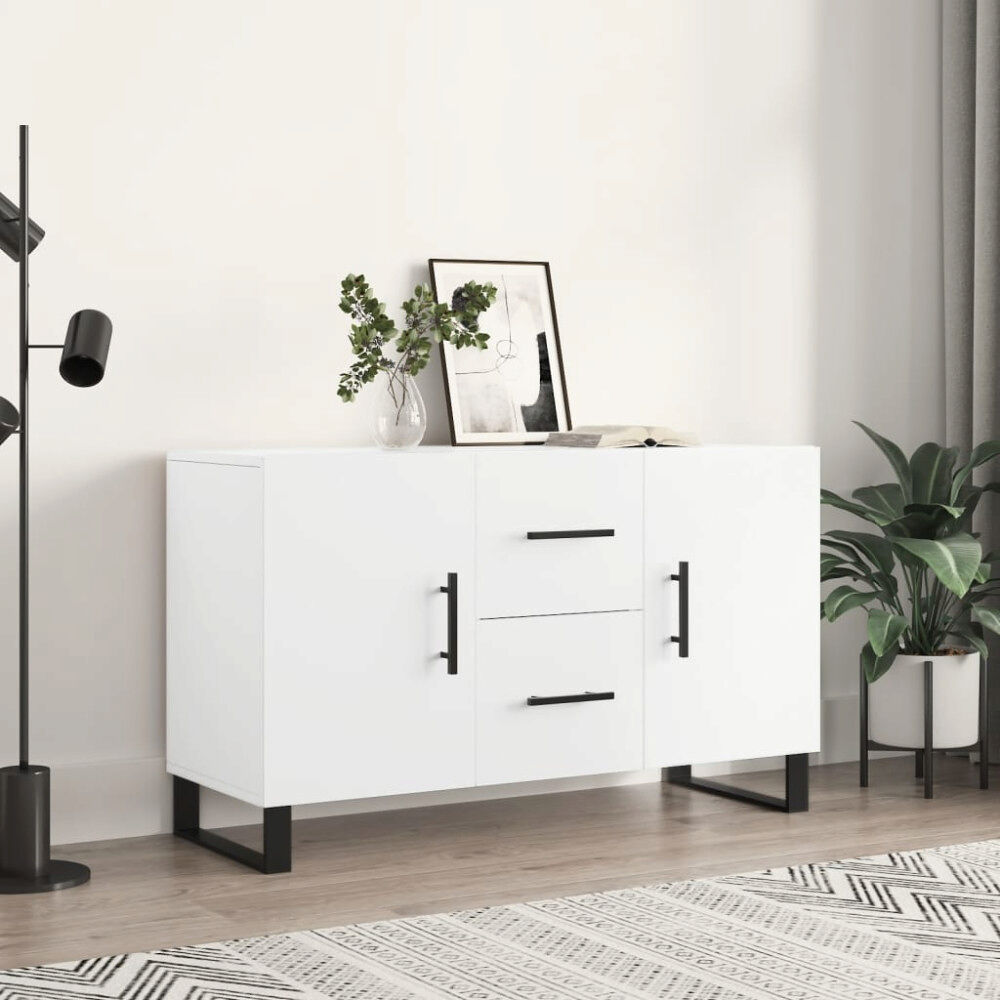 vidaXL Skänk vit 100x36x60 cm konstruerat trä