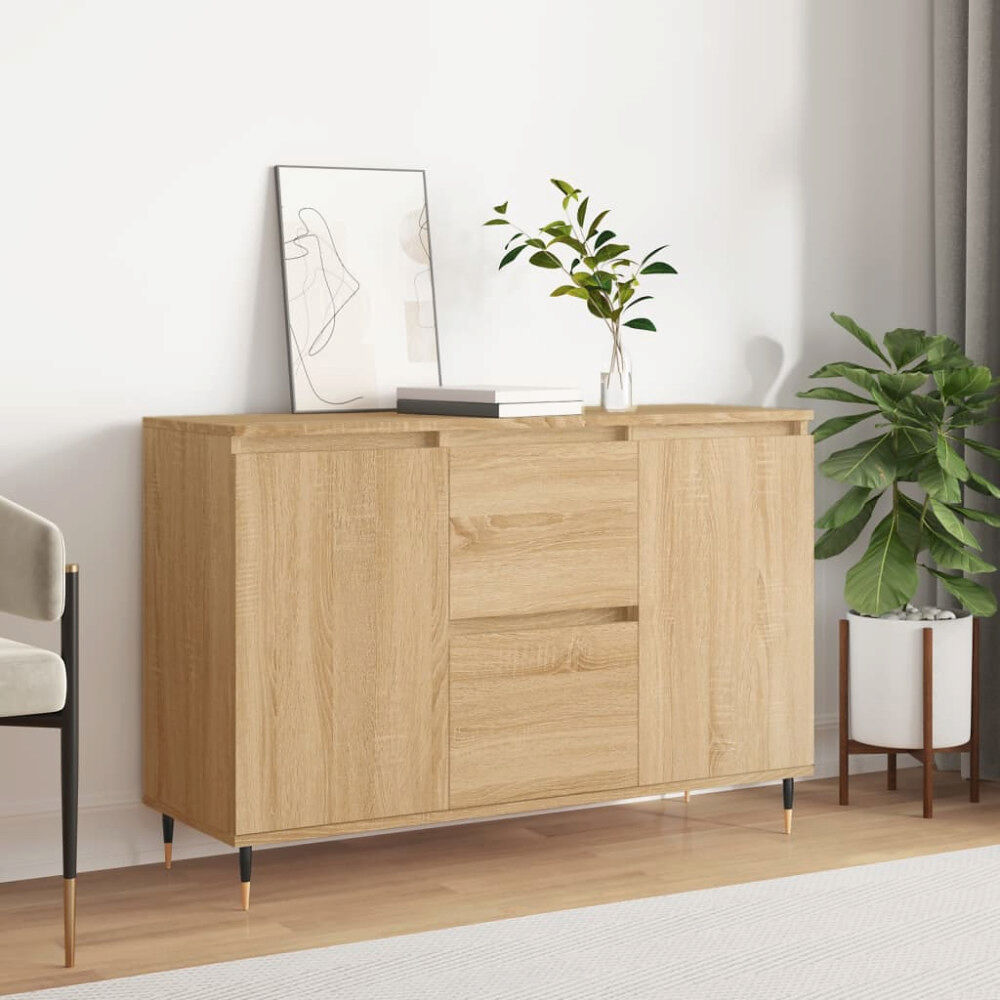 vidaXL Skänk sonoma-ek 101,5x35x70 cm konstruerat trä
