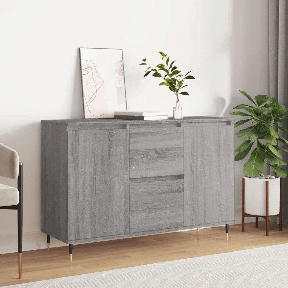 vidaXL Skänk grå sonoma 101,5x35x70 cm konstruerat trä