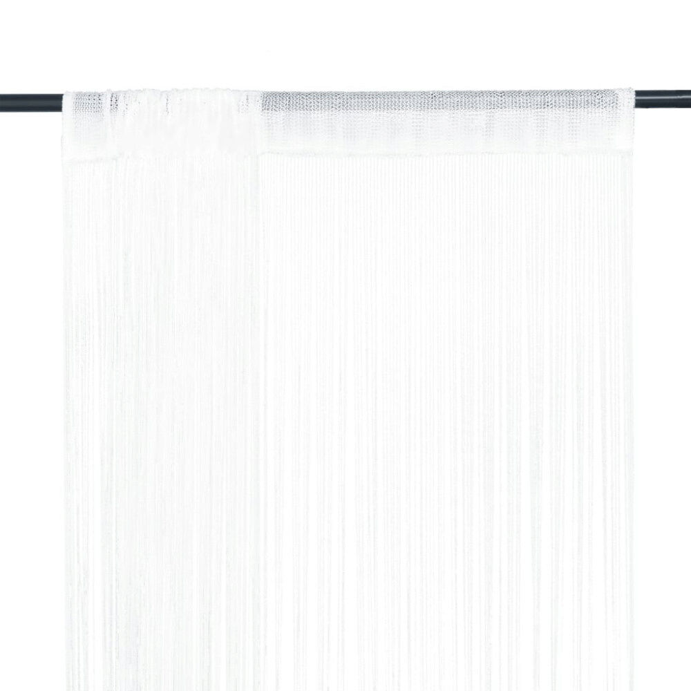vidaXL Trådgardiner 2 st 100x250 cm vit