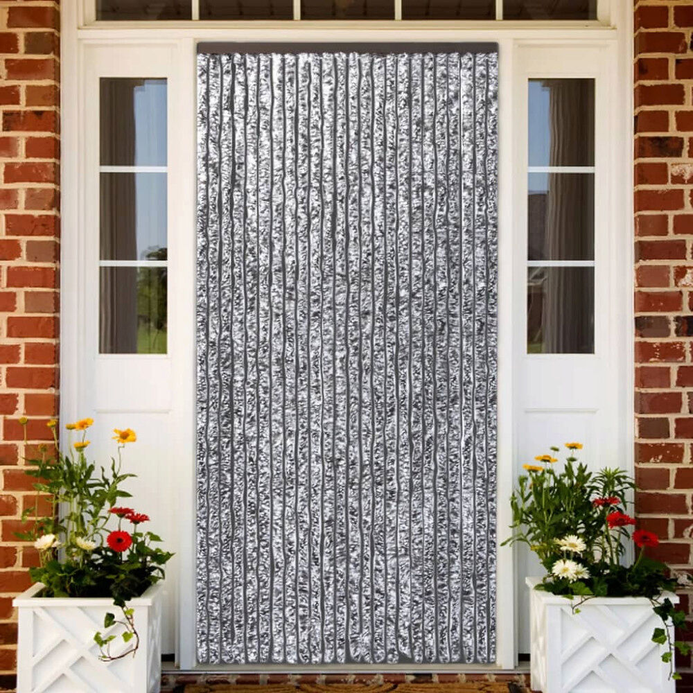 vidaXL Insektsdraperi brun och beige 90x220 cm chenille