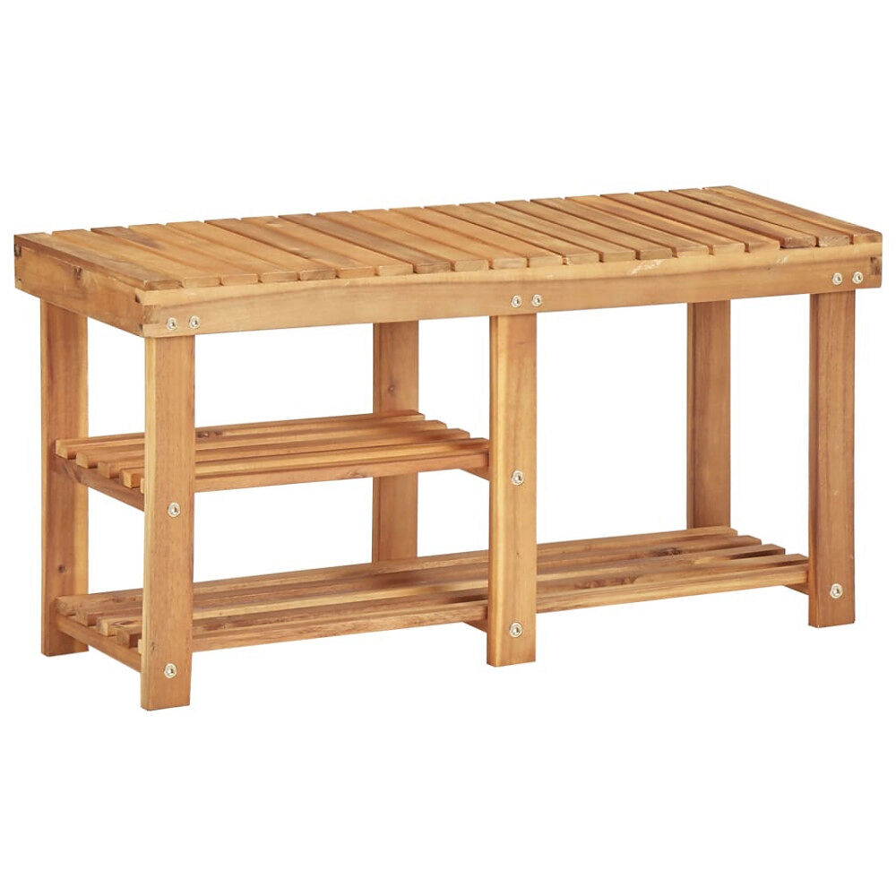 vidaXL Skohylla 90x32x46 cm massivt akaciaträ