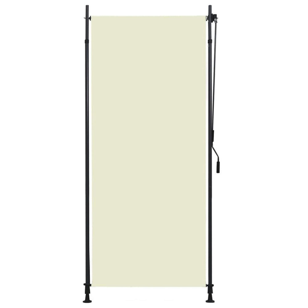 vidaXL Rullgardin utomhus 100x270 cm gräddvit