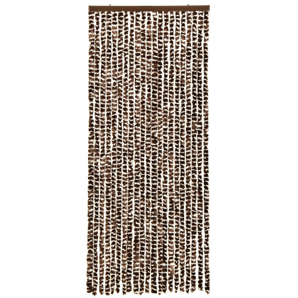 vidaXL Insektsdraperi brun och vit 56x185 cm chenille