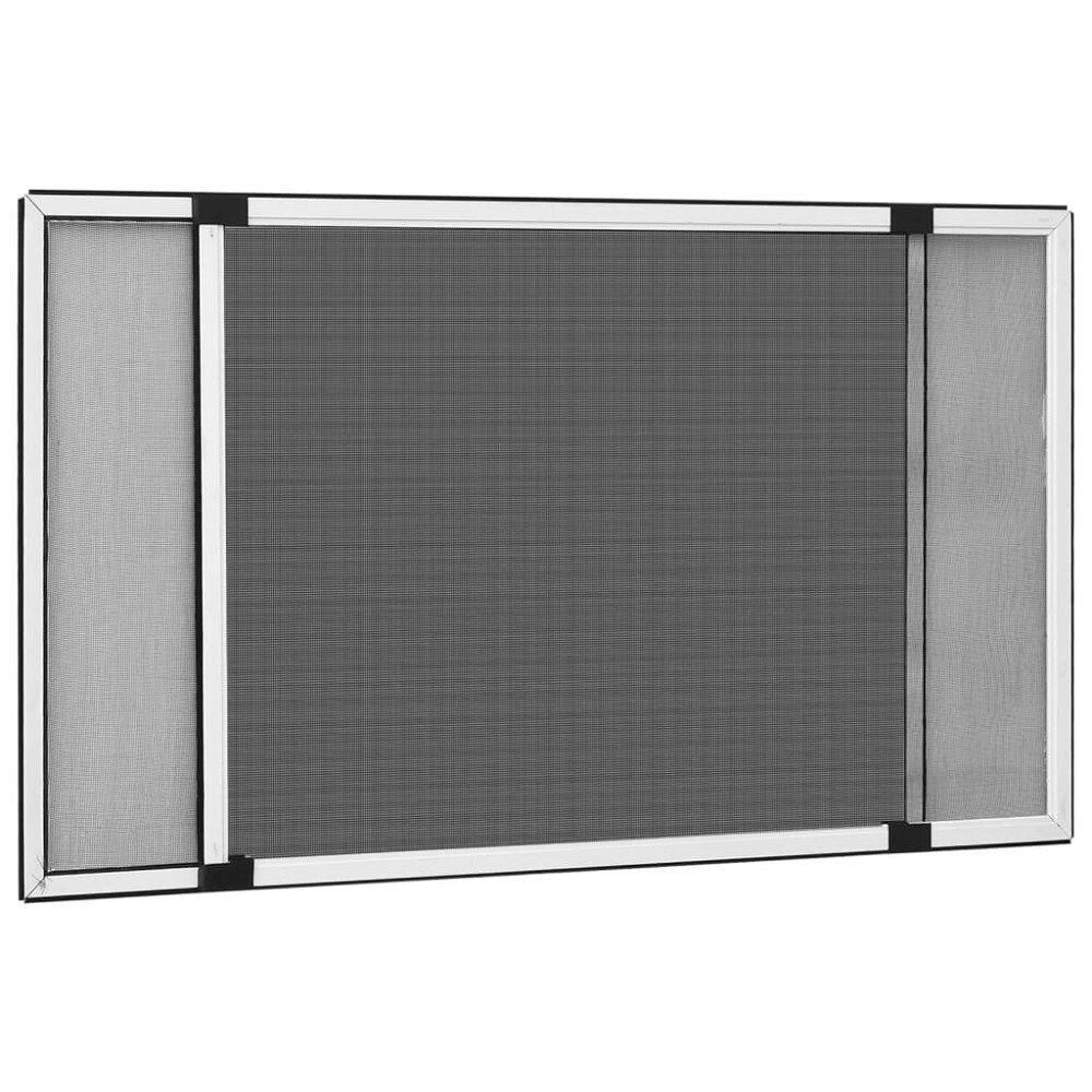 vidaXL Expanderbart insektsnät för fönster vit (75-143)x50 cm