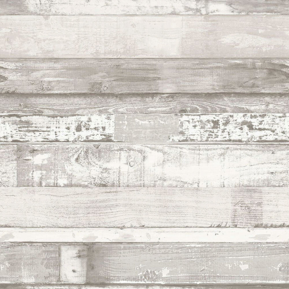 Noordwand Noordwand Tapet Homestyle Wood benvit och grå