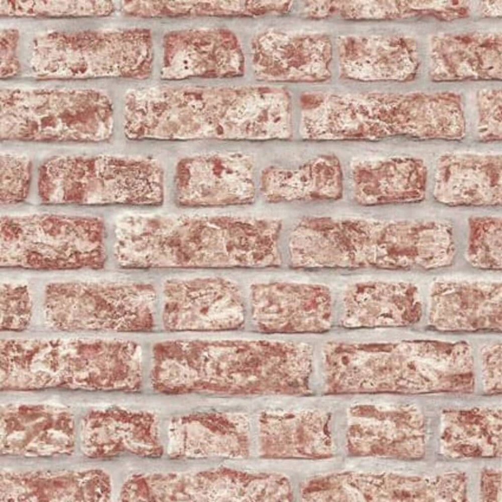 Noordwand Noordwand Tapet Topchic Bricks röd och grå