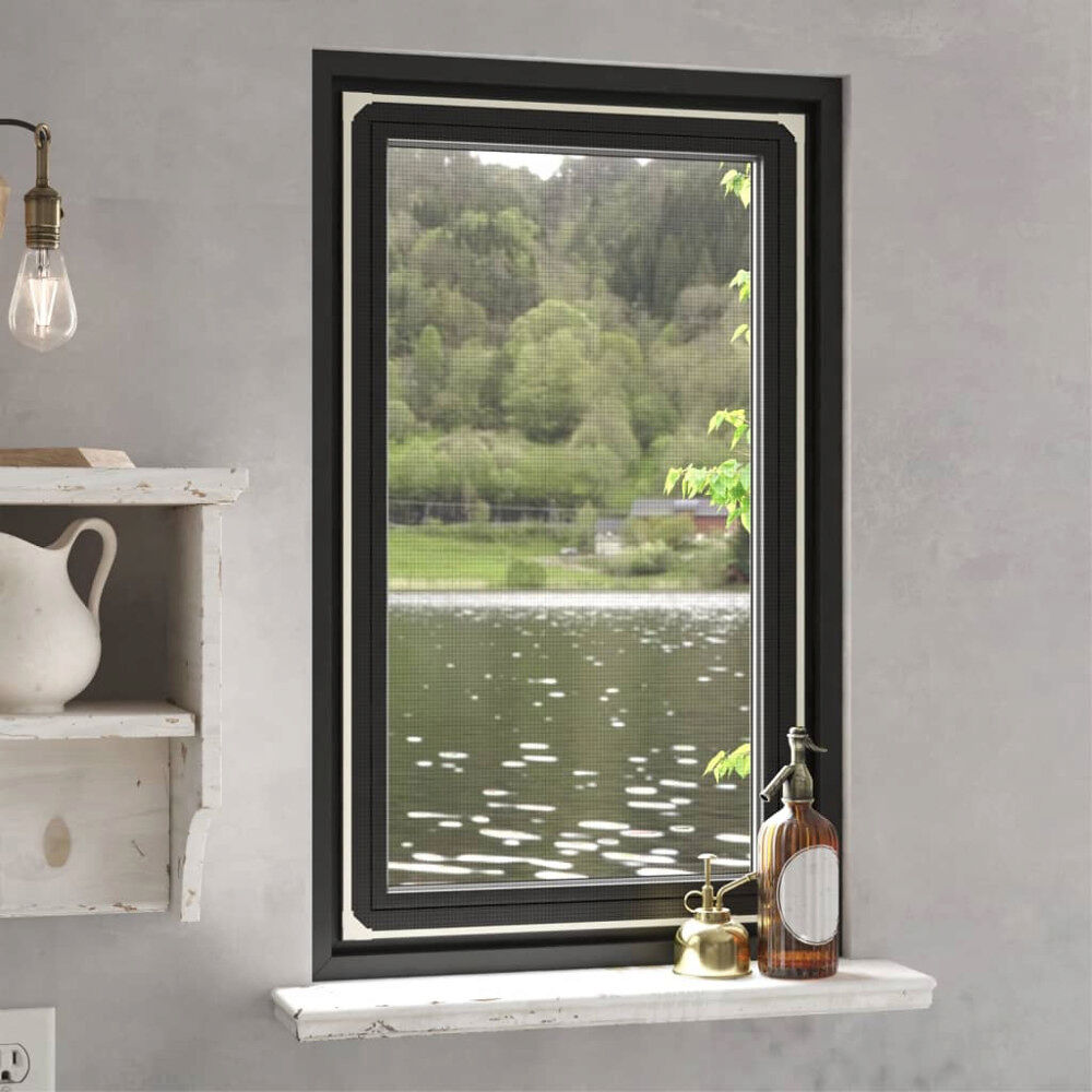 vidaXL Magnetiskt insektsnät för fönster vit 80x140 cm