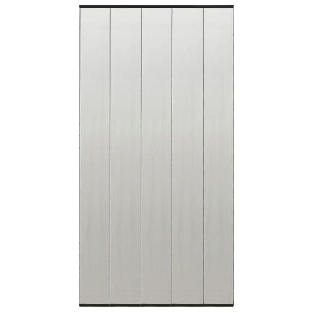 vidaXL Insektsnät med 5 lameller för dörr svart 120x240 cm