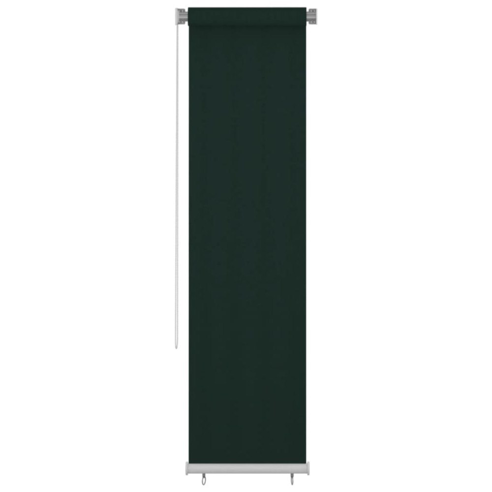 vidaXL Rullgardin utomhus 65 (B) x 230 (H) cm mörkgrön HDPE