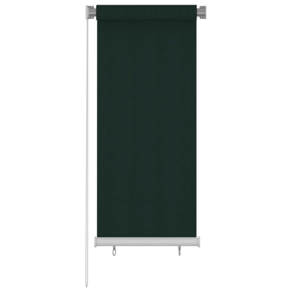 vidaXL Rullgardin utomhus 65 (B) x 140 (H) cm mörkgrön HDPE