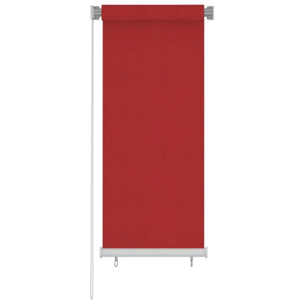 vidaXL Rullgardin utomhus 60x140 cm röd HDPE
