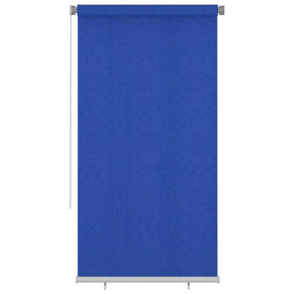 vidaXL Rullgardin utomhus 125 (B) x 230 (H) cm blå HDPE