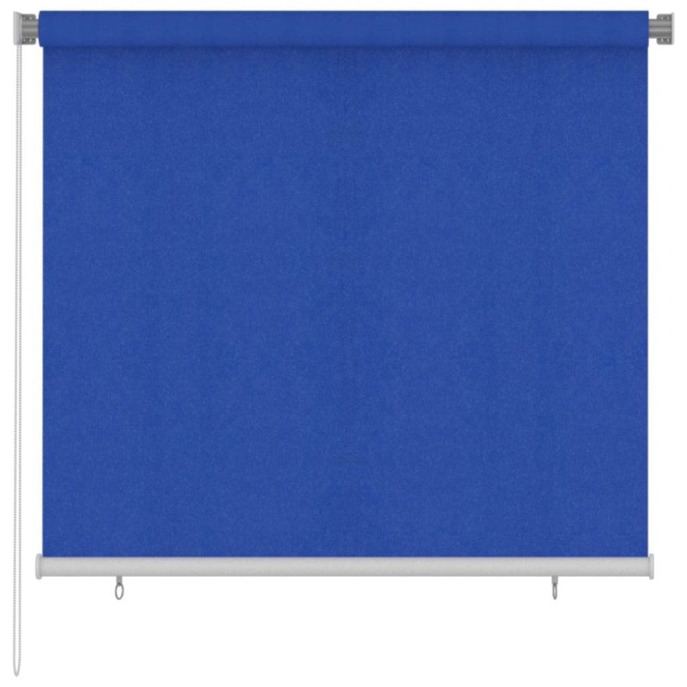 vidaXL Rullgardin utomhus 165 (B) x 140 (H) cm blå HDPE