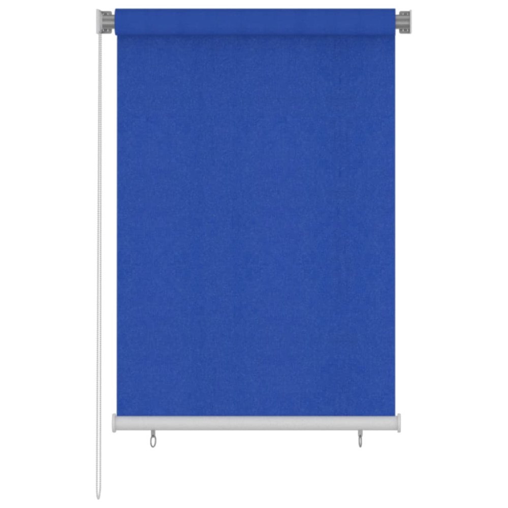 vidaXL Rullgardin utomhus 105 (B) x 140 (H) cm blå HDPE