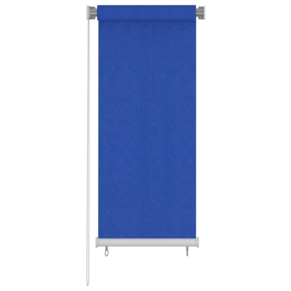 vidaXL Rullgardin utomhus 65 (B) x 140 (H) cm blå HDPE