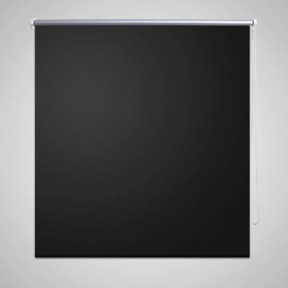 vidaXL Rullgardin för mörkläggning 140 x 230 cm svart