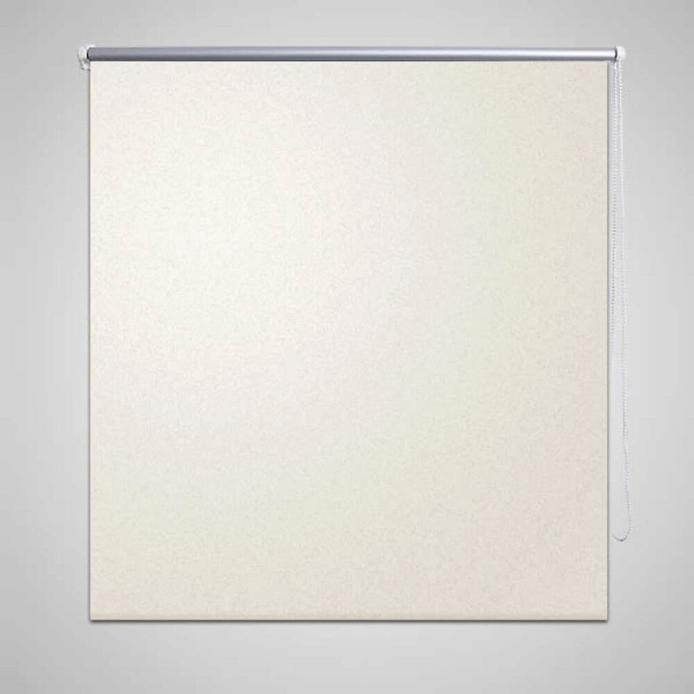 vidaXL Rullgardin gräddvit 100 x 230 cm mörkläggande