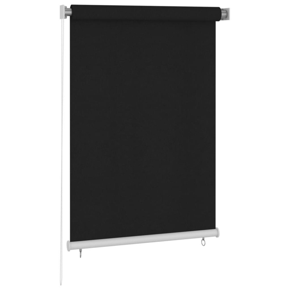 vidaXL Rullgardin utomhus 100x140 cm svart