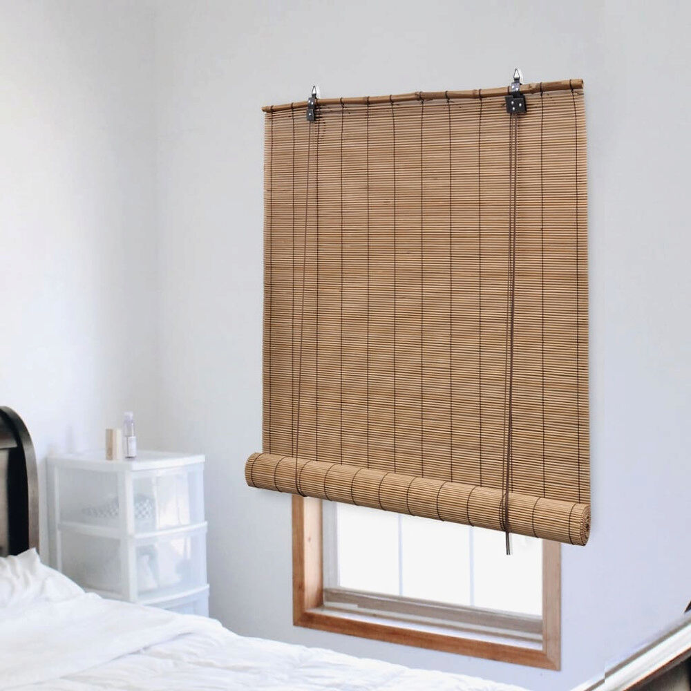 vidaXL Rullgardin bambu 150x160 cm brun