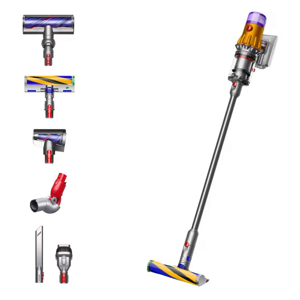 Dyson Dyson V12 Detect Slim Absolute - dammsugare - sladdlös - skaft/handhållen - gul/nickel